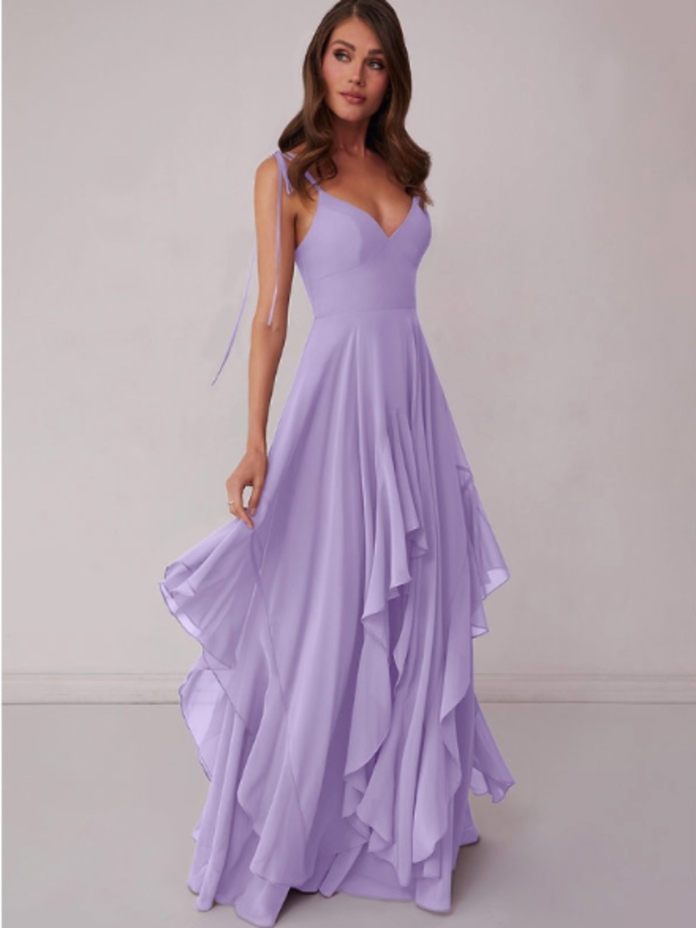 AZAZIE - Chiffon Lilac Barbie™ ❤ Bridesmaids Dress